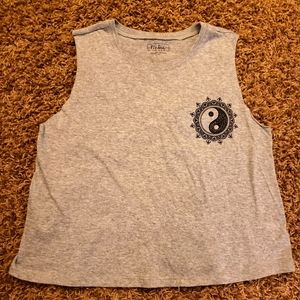 Yin Yang Crop Top Tee Find Your Happy Place